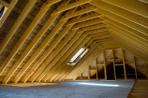 Cutaway view of attic in Kingston